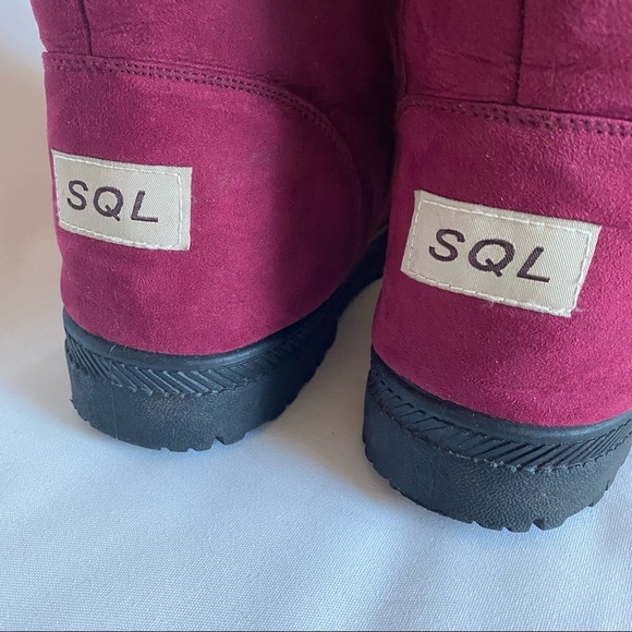 SQL maroon winter boots - Picture 4 of 9